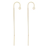 Pendientes Malla Veneciano 48mm - Gold Filled x2