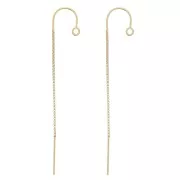 Pendientes Malla Veneciano 48mm - Gold Filled x2