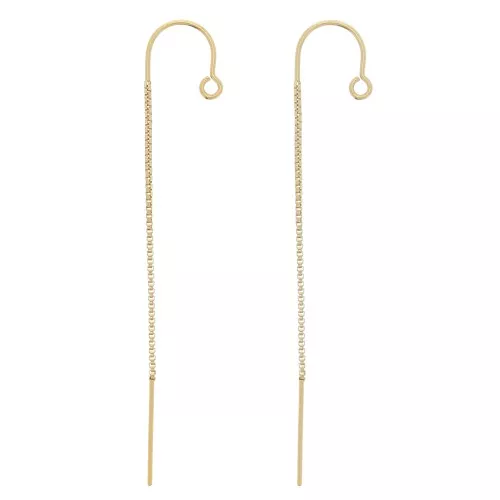 Pendientes Malla Veneciano 48mm - Gold Filled x2