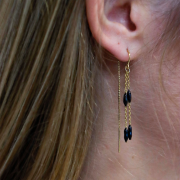 Pendientes Malla Veneciano 48mm - Gold Filled x2