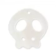 Cequí Colgante de Nácar Calavera 16 mm Natural x1
