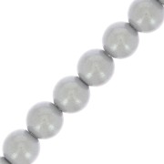 Cuentas nacaradas Preciosa - Round Maxima - 4 mm - Pearlescent Grey x30