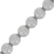 Cuentas nacaradas Preciosa - Round Maxima - 4 mm - Pearlescent Grey x30