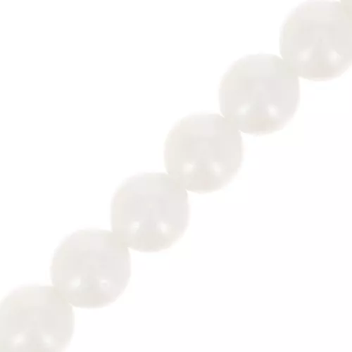 Cuentas nacaradas Preciosa - Round Maxima - 4 mm - Pearlescent White x30