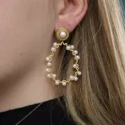 Cuentas nacaradas Preciosa - Round Maxima - 4 mm - Pearlescent White x30