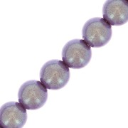 Cuentas nacaradas Preciosa - Round Maxima - 4 mm - Pearlescent Violet x30