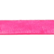 Cordón plano cuero 10 mm Rosa Flúor x30cm|raw }}