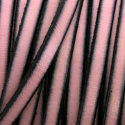 Cordón plano cuero 5x2 mm Mauve x30cm