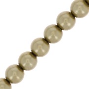 Cuentas nacaradas Preciosa - Round Maxima - 4 mm - Pearl Effect Light Green x30|raw }}