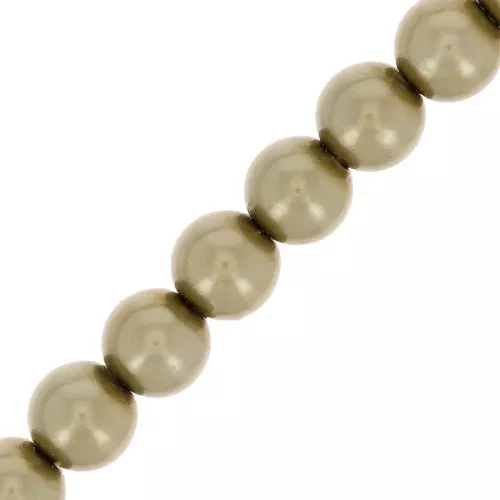 Cuentas nacaradas Preciosa - Round Maxima - 4 mm - Pearl Effect Light Green x30