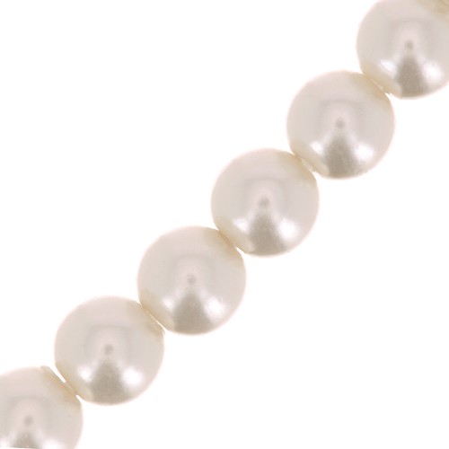 Cuentas nacaradas Preciosa - Round Maxima - 4 mm - Pearl Effect Creamrose x30