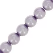 Cuentas nacaradas Preciosa - Round Maxima - 4 mm - Pearl Effect Lavender x30