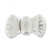 Cierre magnético nudo para cordón plano 5 mm plateado x1