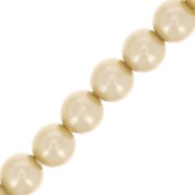 Cuentas nacaradas Preciosa - Round Maxima - 4 mm - Pearl Effect Vanilla x30|raw }}