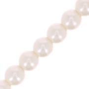 Cuentas nacaradas Preciosa - Round Maxima 4 mm - Pearl Effect Light Creamrose x30