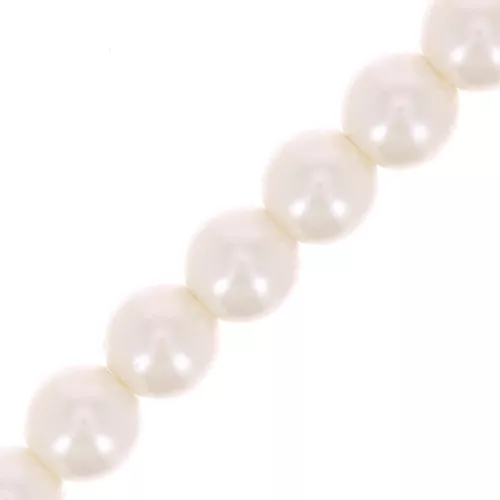 Cuentas nacaradas Preciosa - Round Maxima 4 mm - Pearl Effect Light Creamrose x30