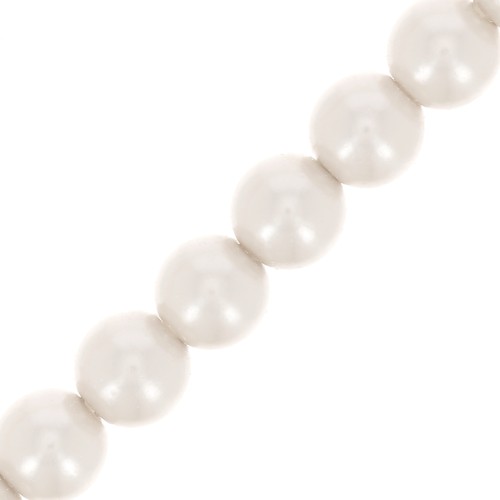 Cuentas nacaradas Preciosa - Round Maxima 4 mm - Pearl Effect White x30