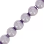 Cuentas nacaradas Preciosa Round Pearl Maxima - 5 mm - Pearl Effect Lavender x25