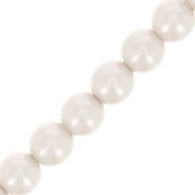 Cuentas nacaradas Preciosa Round Pearl Maxima - 5 mm - Pearl Effect White x25