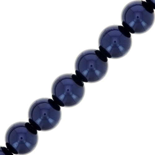 Preciosa Pearls - Round Maxima 6 mm - Pearl Effect Dark Blue x20