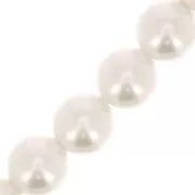 Preciosa Perla Redonda Maxima 8 mm - Efecto Perla Crema Claro x10