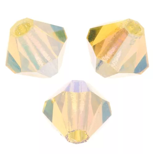 Preciosa Copas de cristal 4 mm - MC Bead Rondell - Jonquil AB 2X x30