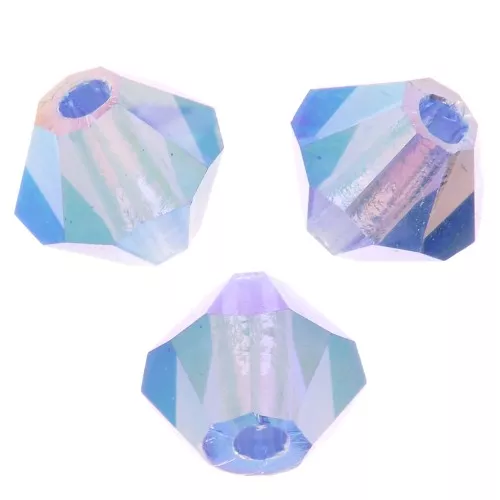 Preciosa Crystal Cups 4 mm - MC Bead Rondell - Sapphire AB 2X x30