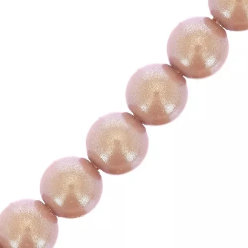 Preciosa Pearls - Round Maxima - 4 mm - Pearlescent Pink x30