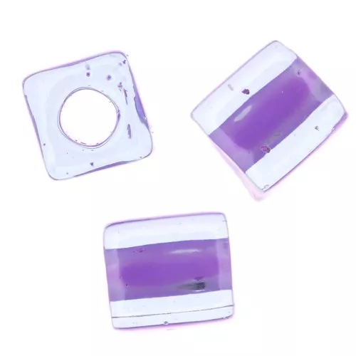 Cubos Miyuki 4 mm SB4-2640 - Lilac Lined Aqua x10g