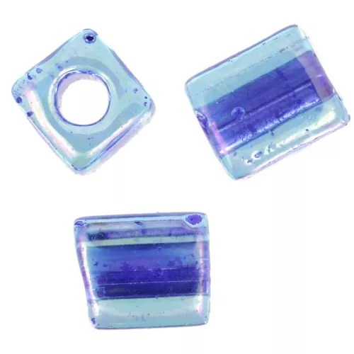 Cubos Miyuki 4 mm SB4-353 - Cobalt Lined Sapphire AB x10g