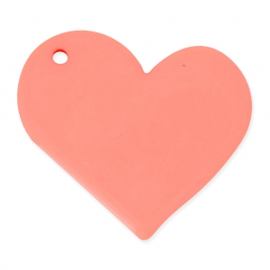 Polaris opaco corazón 30 mm Coral x1