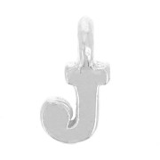 Charm letra del alfabeto 8 mm con anillo cerrado - J - Plata 925 x1|raw }}