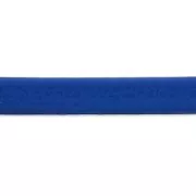 Cordón cuero reconstituido plano doble 3 mm Azul x1m