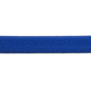 Cordón cuero reconstituido plano doble 3 mm Azul x1m