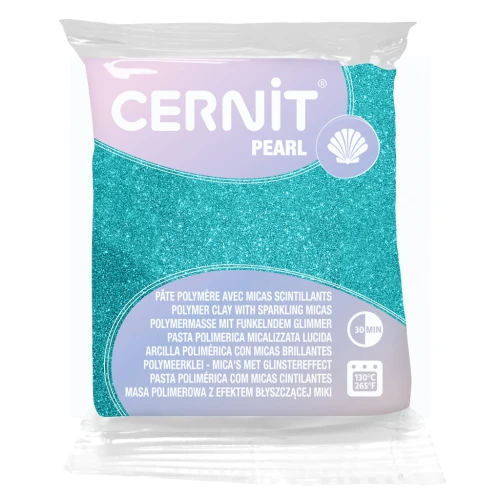 Pasta arcilla polimérica Cernit Pearl - Verde 56gr (n°600)