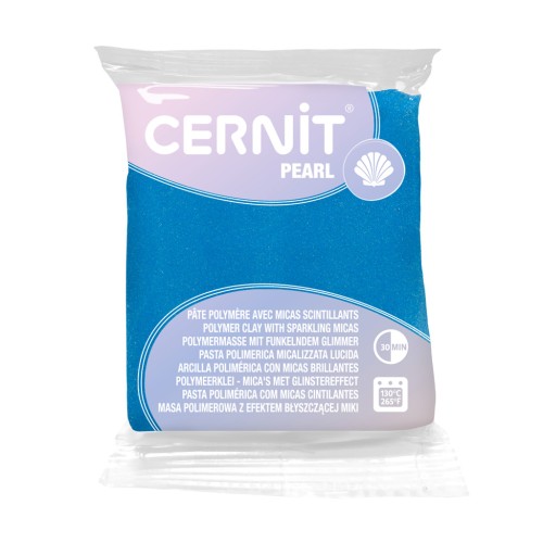 Pasta arcilla polimérica Cernit Pearl - Azul 56gr (n°200)