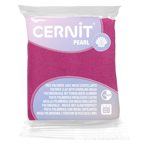Pasta arcilla polimérica Cernit Pearl - Magenta 56gr (n°4605)