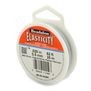 Elasticidad 0,5 mm - Plateado satinado x25m|raw }}