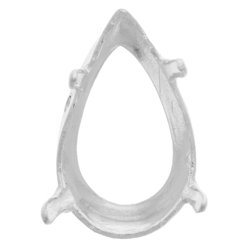 Engaste PureCrystal 4320 pera 14x10 mm plateado