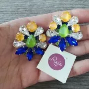 Engaste PureCrystal 4320 pera 14x10 mm plateado