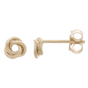 Pendientes de oro con 3 anillos entrelazados de 5 mm Gold filled x2|raw }}