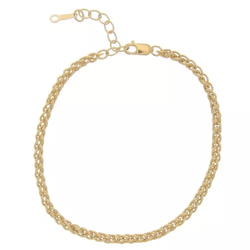 Pulsera de palmeras de 2,8 mm - Gold filled x15.5 cm