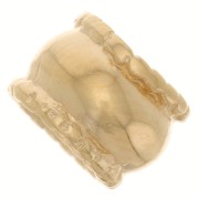 Cuenta trabajada 6x8 mm - Dorada 3 micras x1|raw }}