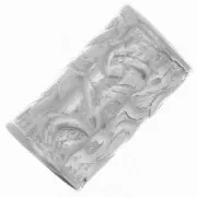 Cuenta de tubo recto 9x5 mm - Plata 925 x1