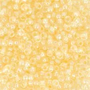 Cuentas de Rocalla Preciosa 11/0 de 2 mm - Pearl Pastel Lining - Amarillo x 20 g