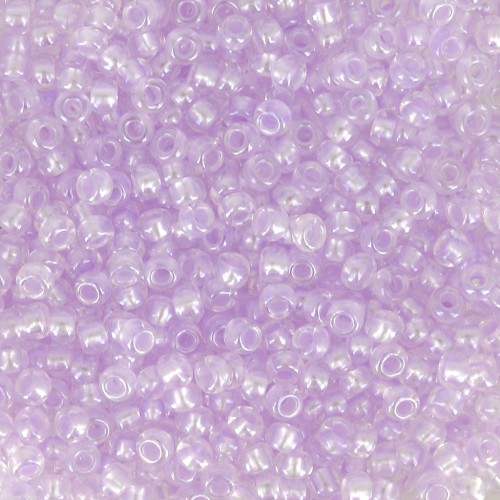 Cuentas de Rocalla Preciosa 11/0 2 mm - Pearl Pastel Lining - Violeta Sfinx x20 g