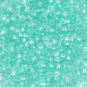 Cuentas de Rocalla Preciosa 11/0 2 mm - Pearl Pastel Lining - Verde x 20 g
