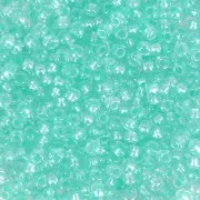 Cuentas de Rocalla Preciosa 11/0 2 mm - Pearl Pastel Lining - Verde x 20 g