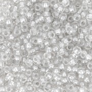 Cuentas de Rocalla Preciosa 11/0 2 mm - Pearl Pastel Lining - Gris x 20 g
