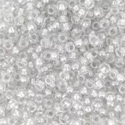 Cuentas de Rocalla Preciosa 11/0 2 mm - Pearl Pastel Lining - Gris x 20 g